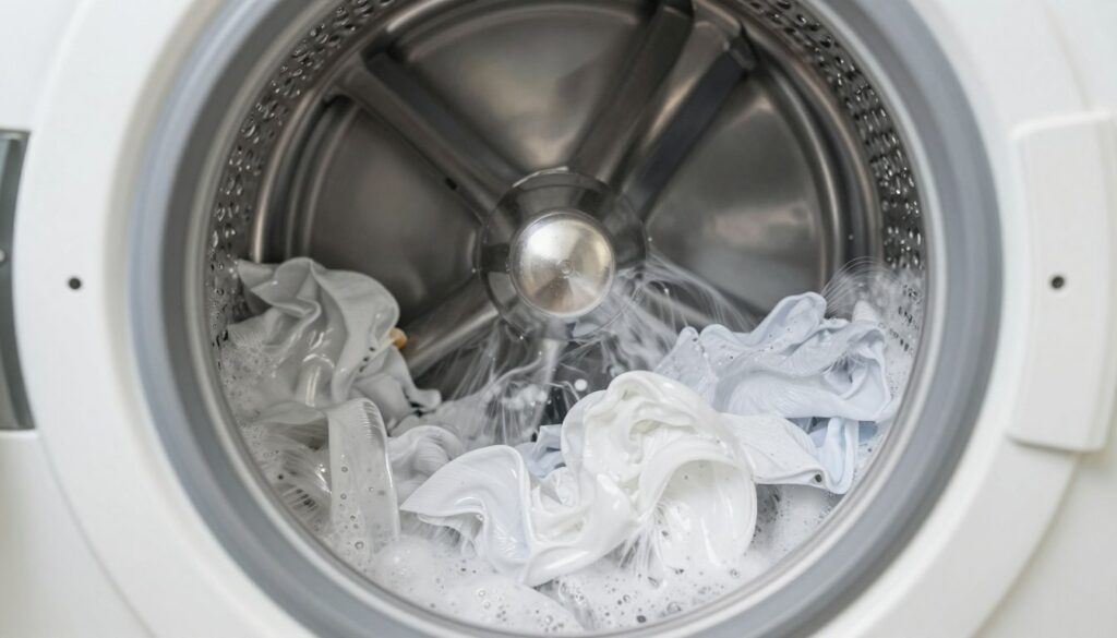 Maytag top load washer PowerWash cycle in operation